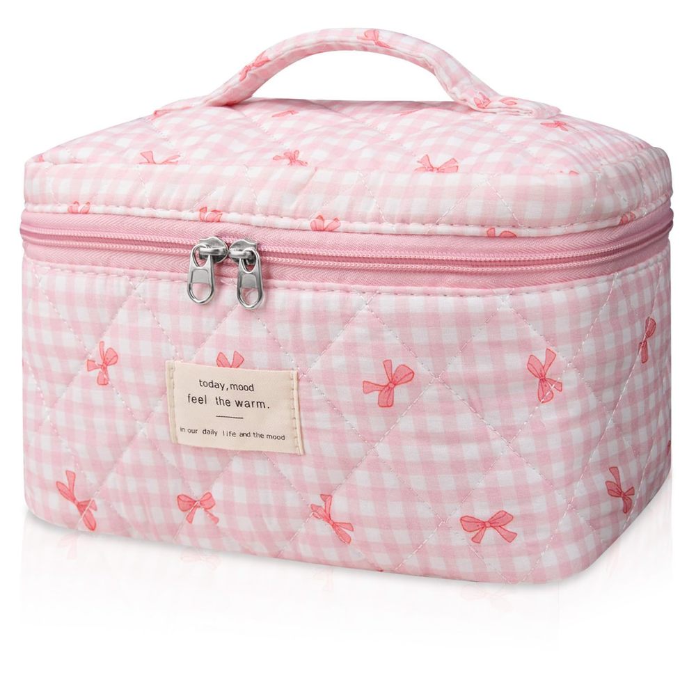 Large Makeup Bag, Cute Cosmetic Bag For Women Girls, Floral Coquette Aesthetic💖